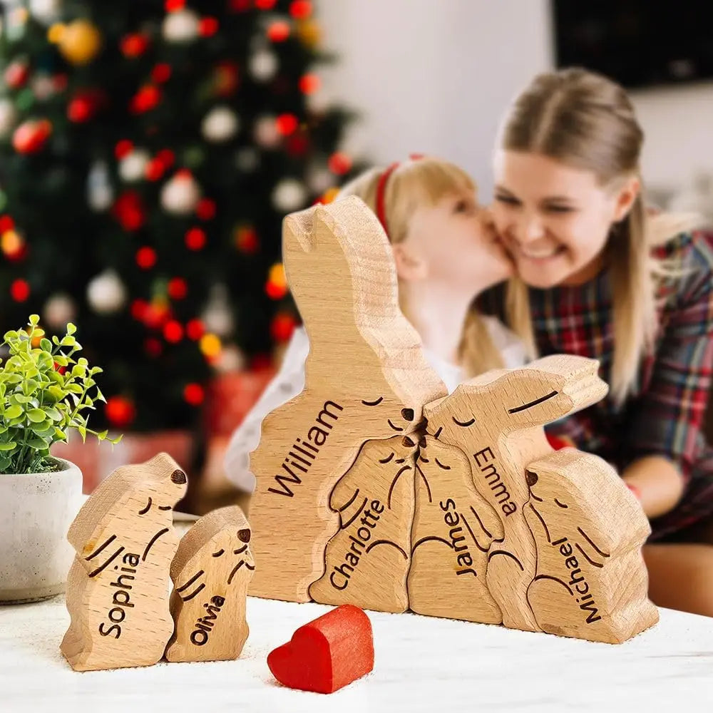 personalized-wooden-bunny-puzzle-family-name-custom-family-name-sculpture-gift-for-christmas-unique-wooden-decor-gift-for-mom