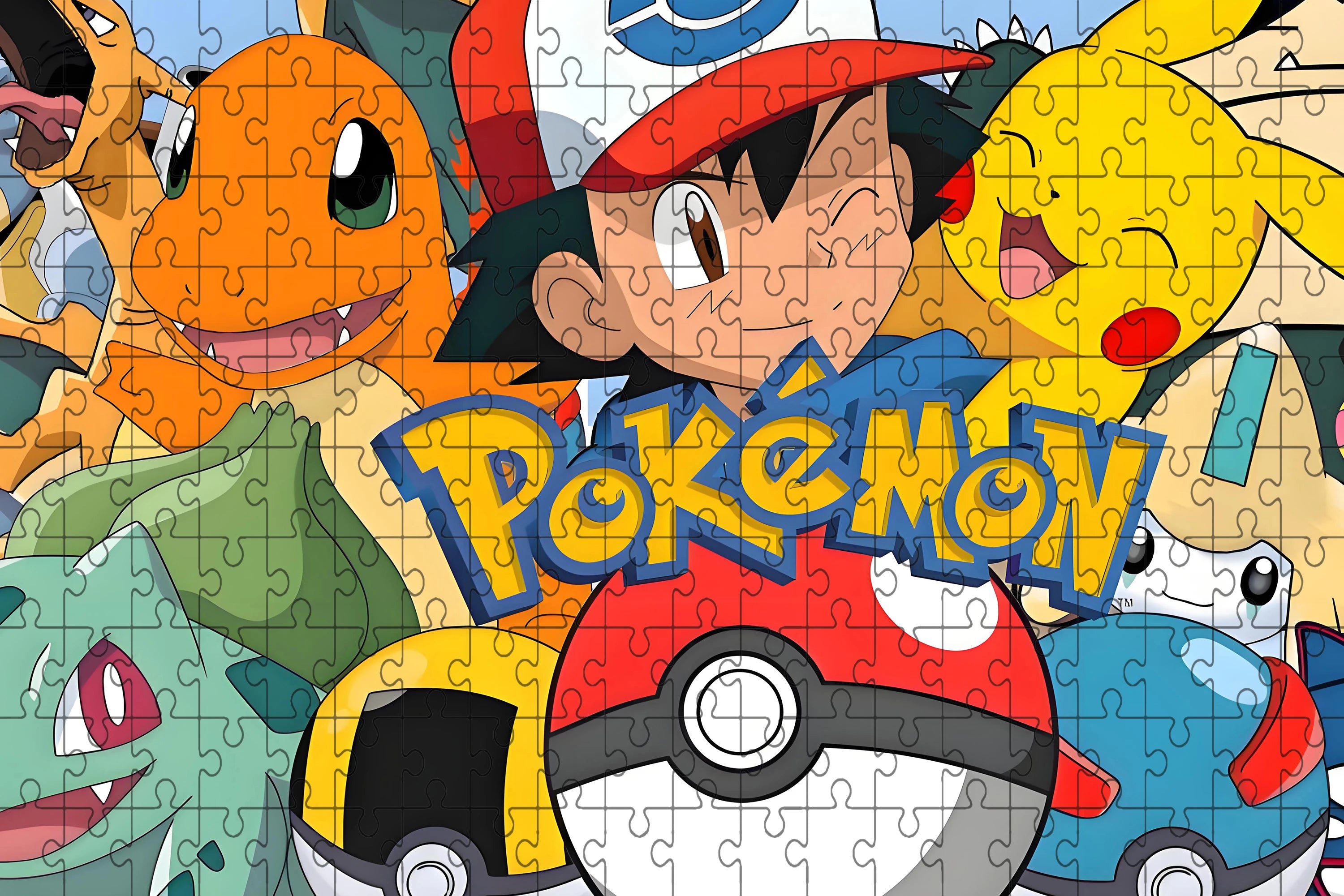 Pokemon jigsaw puzzle pikachu 108/200/300/500/1000 pieces wooden onepiece puzzles for adults childreneducational toys