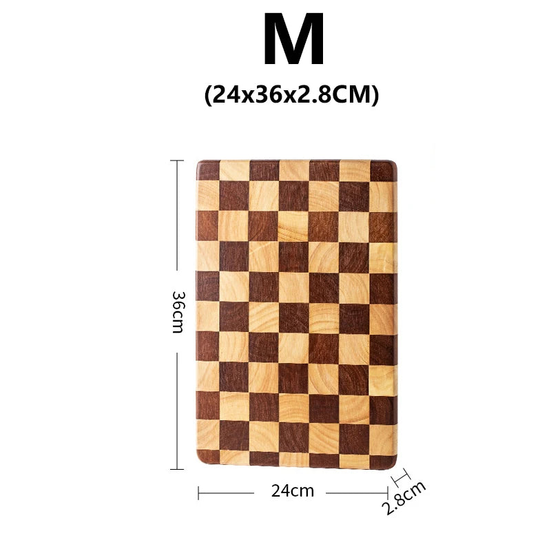 Wxcoo cutting board solid wood household tray mosaic boards wooden chopping blocks kitchenware - m