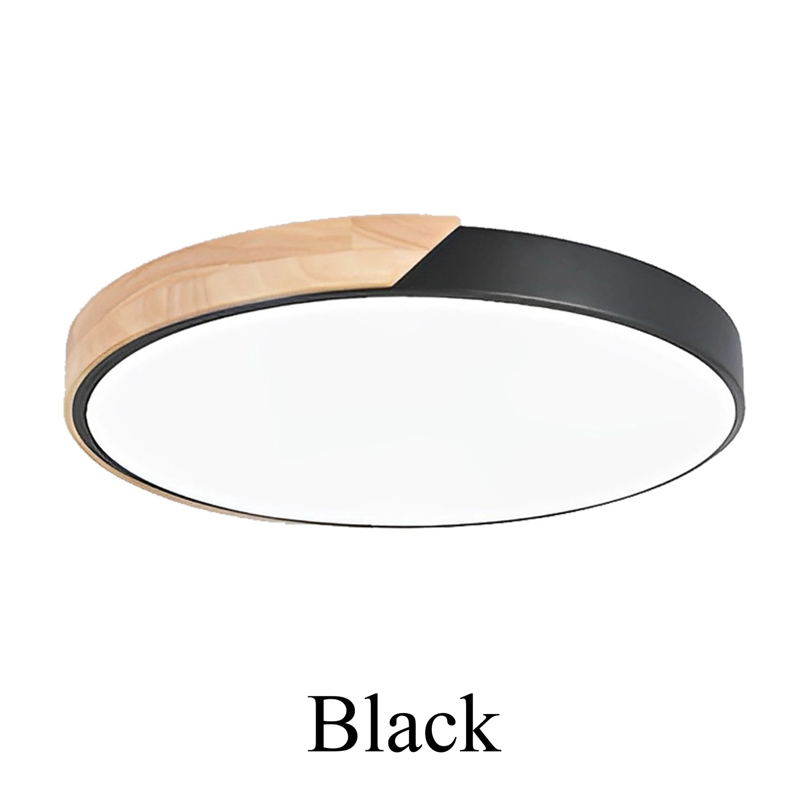 Led ceiling light 12w modern round macaron wooden lamp indoor bedroom living room lighting fixture surface mount