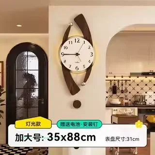 Wooden decoration wall clocks art mural elegant bedroom silent retro minimalist design home decor reloj pared llwc