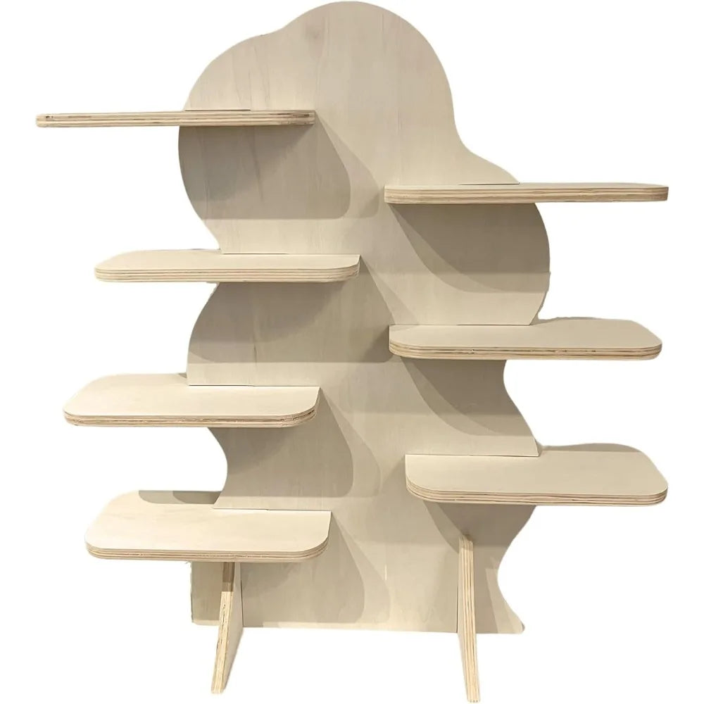 Collapsible 31 natural wood retail display shelf for vendor booths ideal candles and mugs - united states / b0cn56tjrl