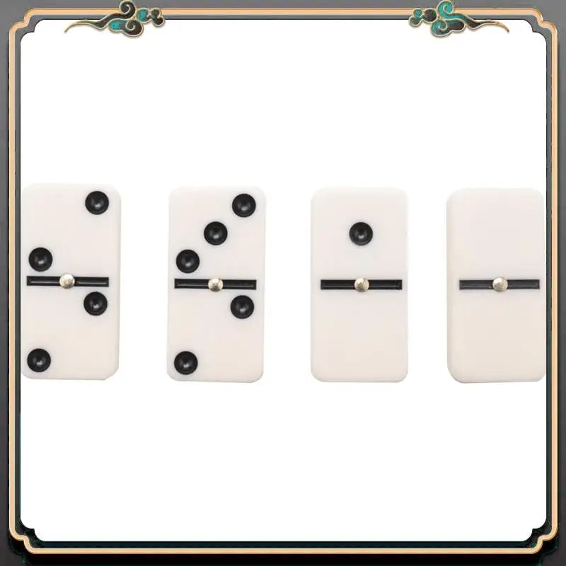 Premium 56pcs/set domino board games toys travel funny table game kid children educational for gifts - brown ivory