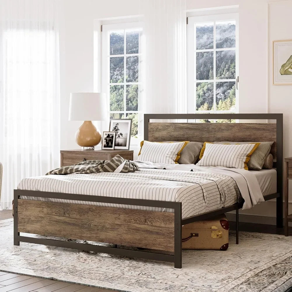 king-size-bed-frame-with-headboard-and-footboard-metal-strong-supports-easy-assembly-noise-free-no-box-spring-needed