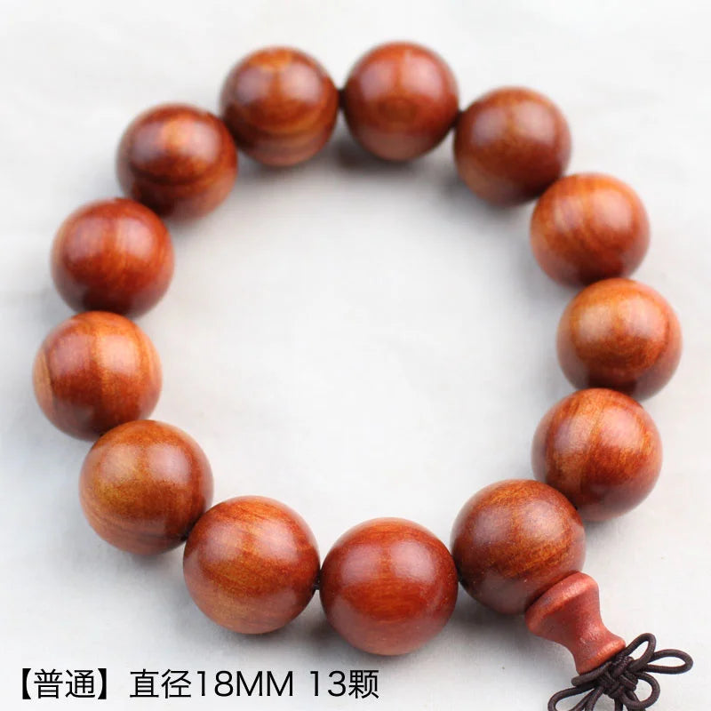 Indonesian blood dragon wood bracelet 2.0 log ice translucent 108 buddha beads couple jewelry gift amulet - 13p18mm