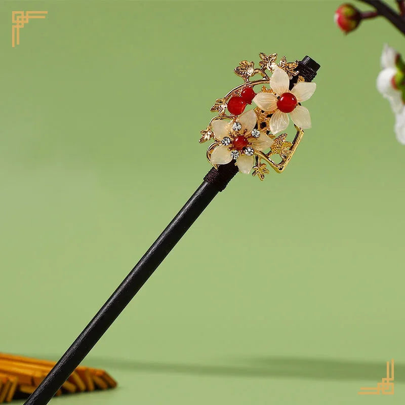 Chinese hair sticks wooden hairpins with tassel vintage clips traditional accessories women ornaments - united states