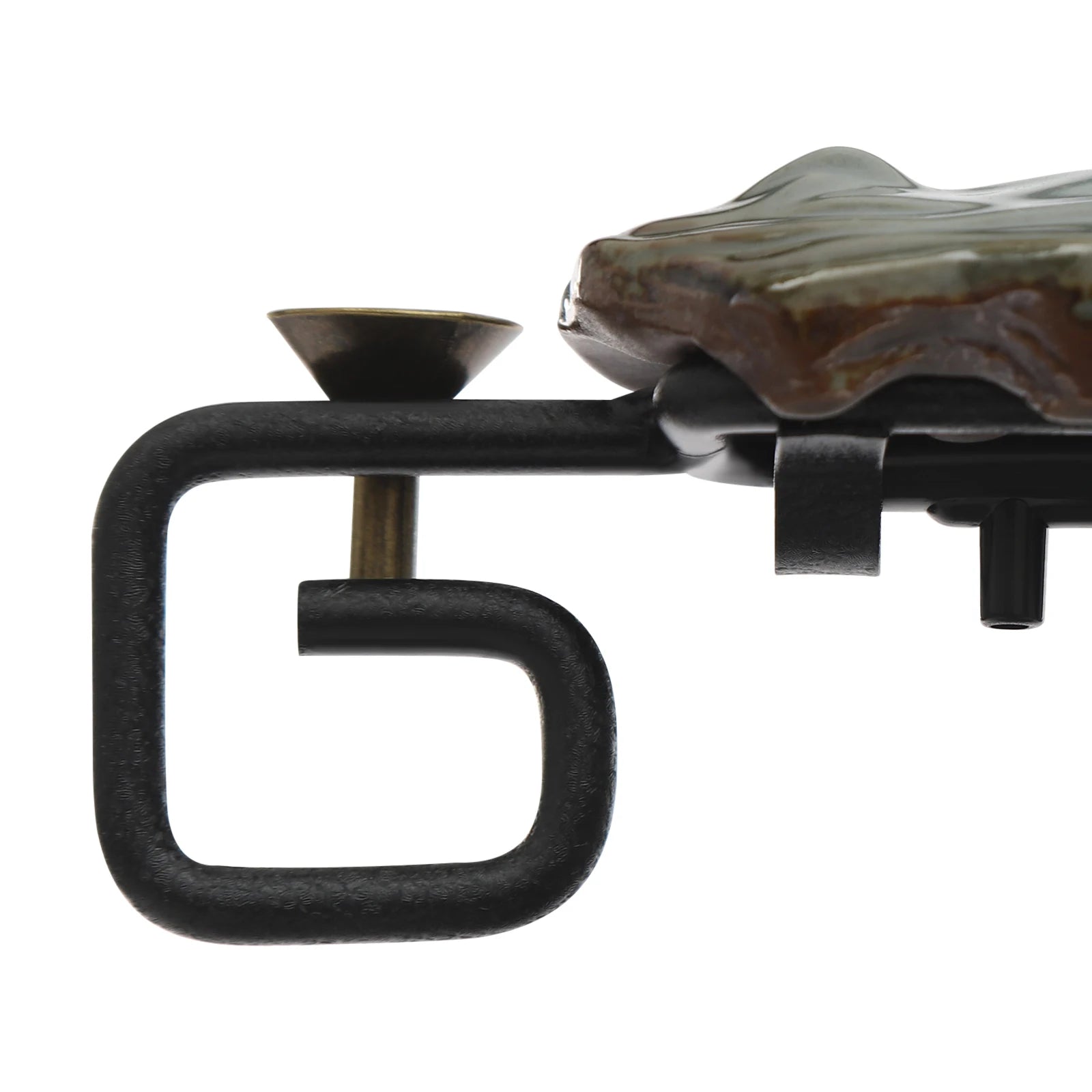 Dui jiu dang ge’ indoor relaxation desk fountain | us plug led light mist (no fragrance/plants) ceramic + wood - brown