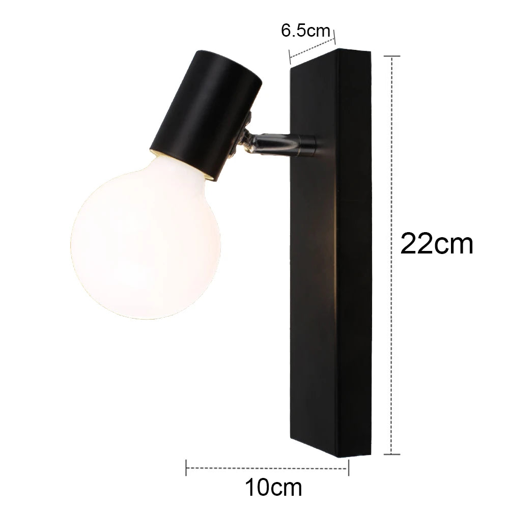 Nordic led wall lamp wood creative lighting fixture guest room balcony staircase sconce bedroom bedside decor light