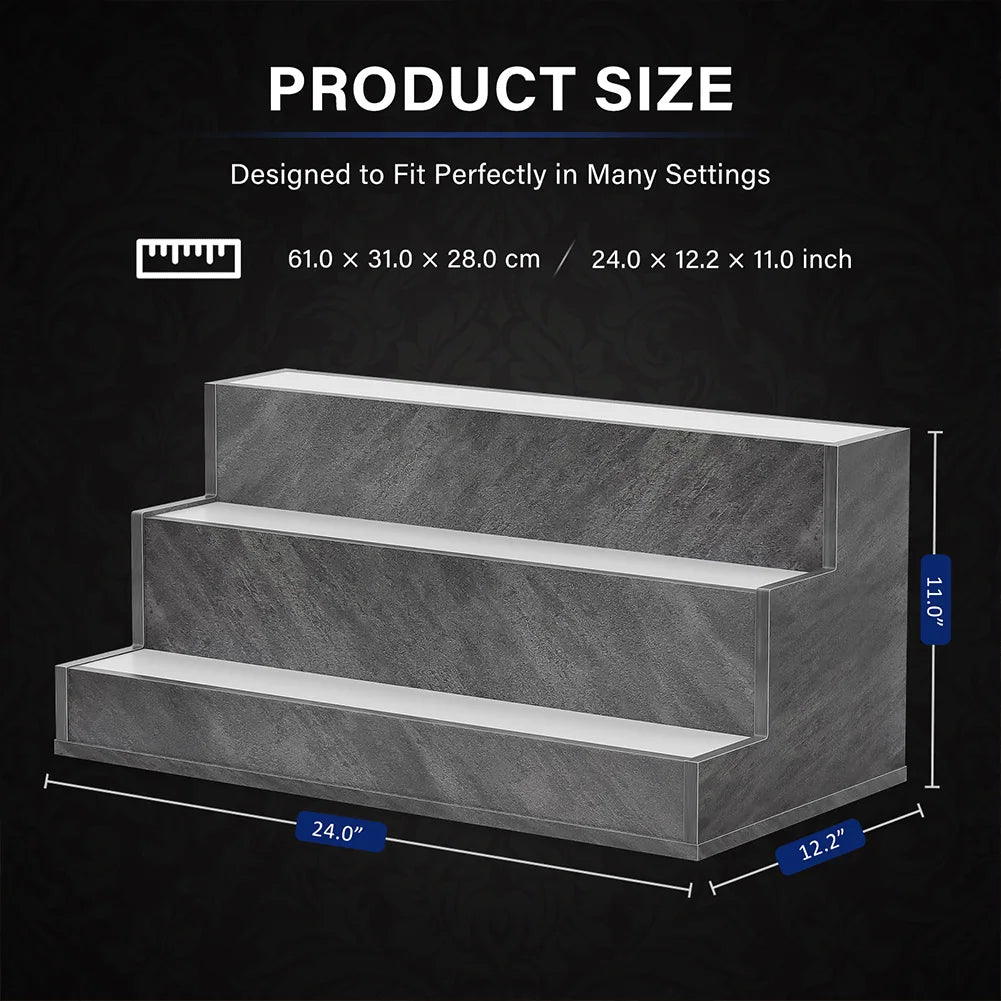 Led lighted liquor shelves wooden bottle display shelf with app remote control for home bar pub restaurants party