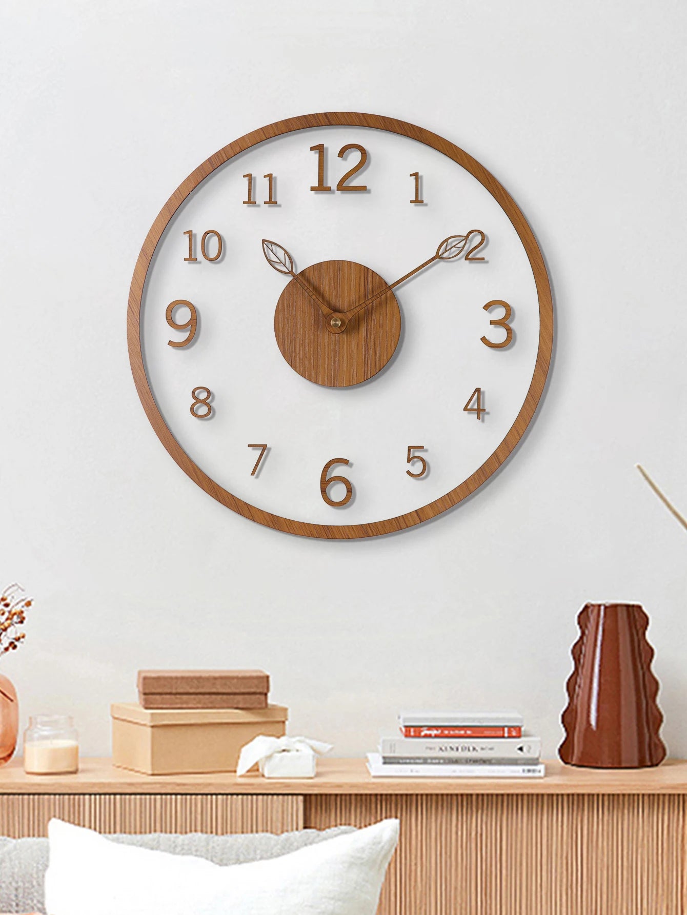 transparent-minimalist-wall-clock-tree-leaf-pointer-wood-grain-wall-clock-silent-living-room-bedroom-office-and-holiday-de