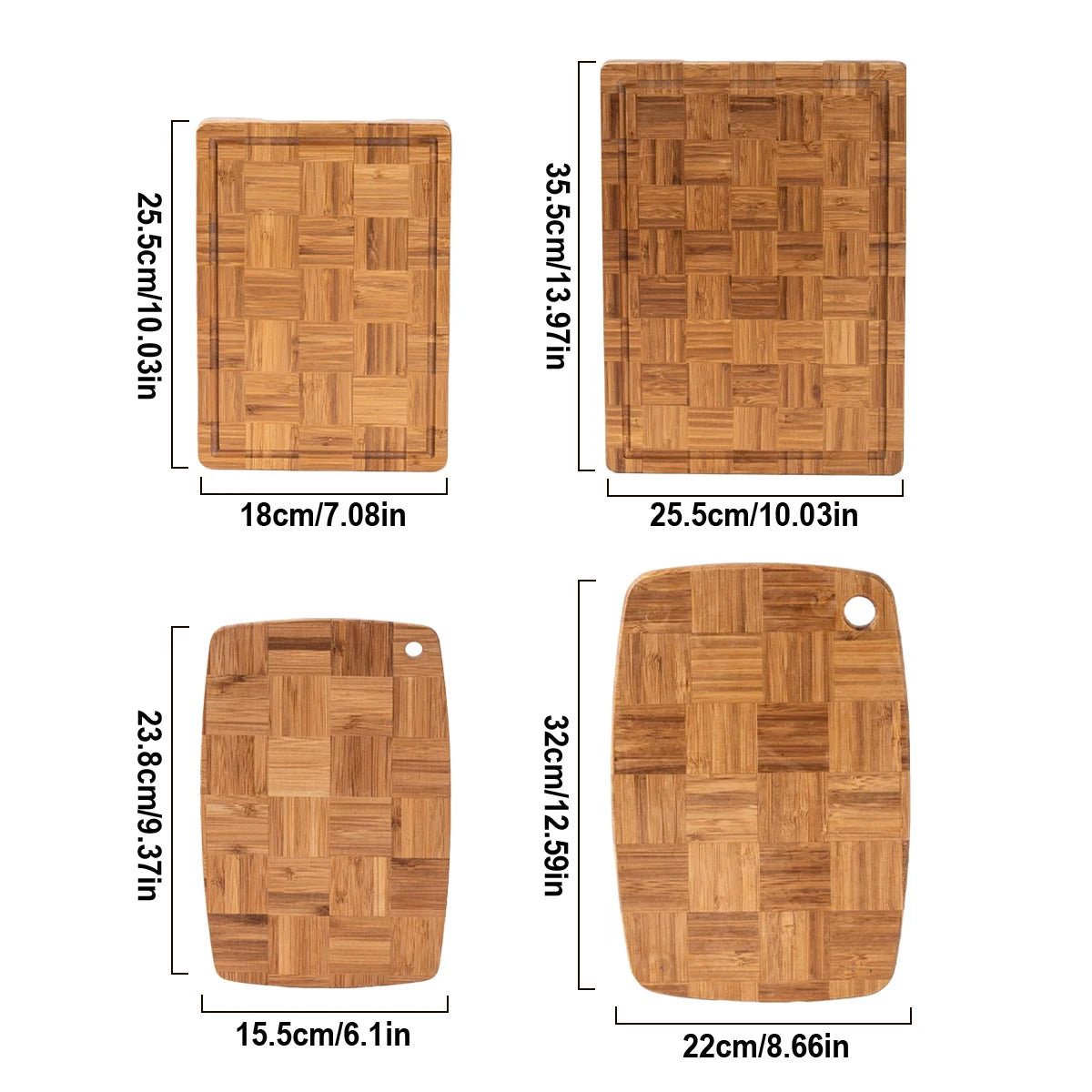 Premium bamboo cutting board for kitchen rectangle and oval design thick durable chopping surface vegetables meats