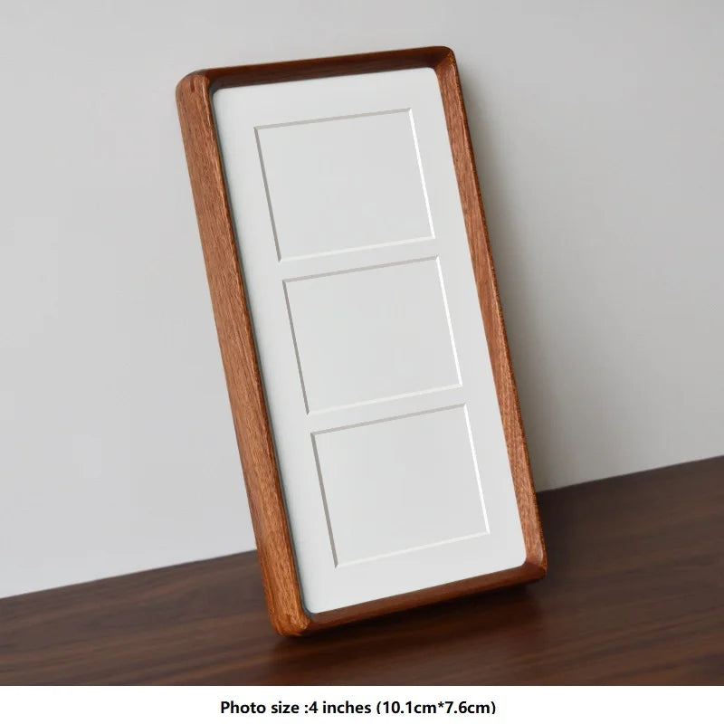 New stylish diy dual and triple grid photo frames creative solid wood tabletop display frame picture holder - shabili-3