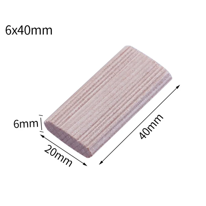 Aa81-50 pieces of 6mm domino wooden dowel connectors beech wood plugs woodworking furniture splicing easy install