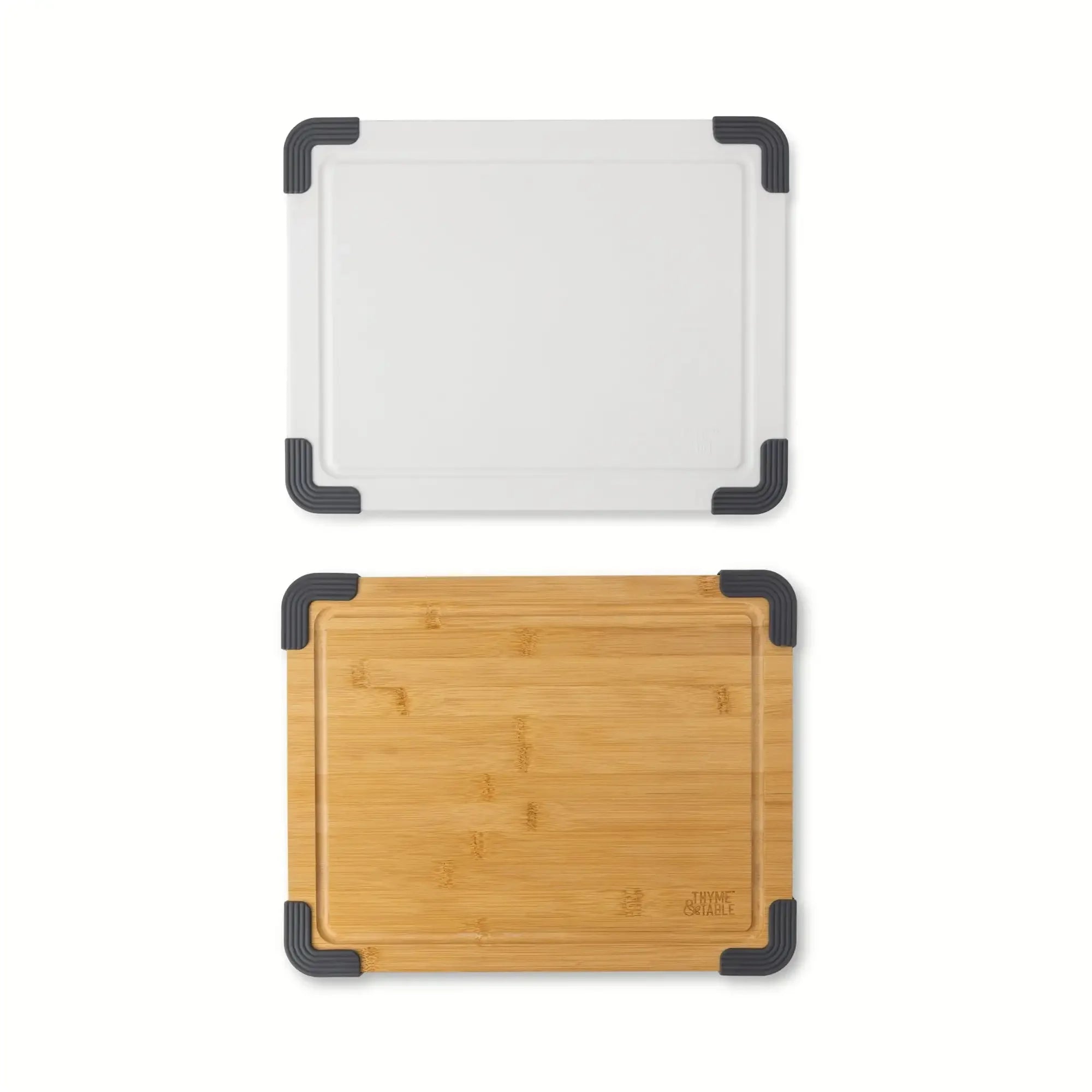 2-piece polyester and wood cutting board set - upgrade your kitchen with durability style - united states