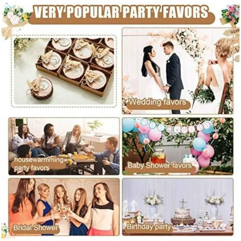 10/15/20pieces guest gift candles wedding wooden tealight candle holders bridal shower thank you baby gifts party favors