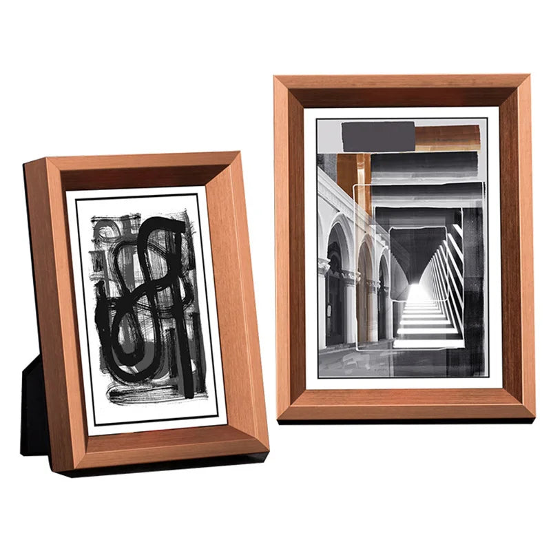 Modern nordic luxury solid wood picture frame - 6 inch 7 10 photo decorative tabletop display home decor - s