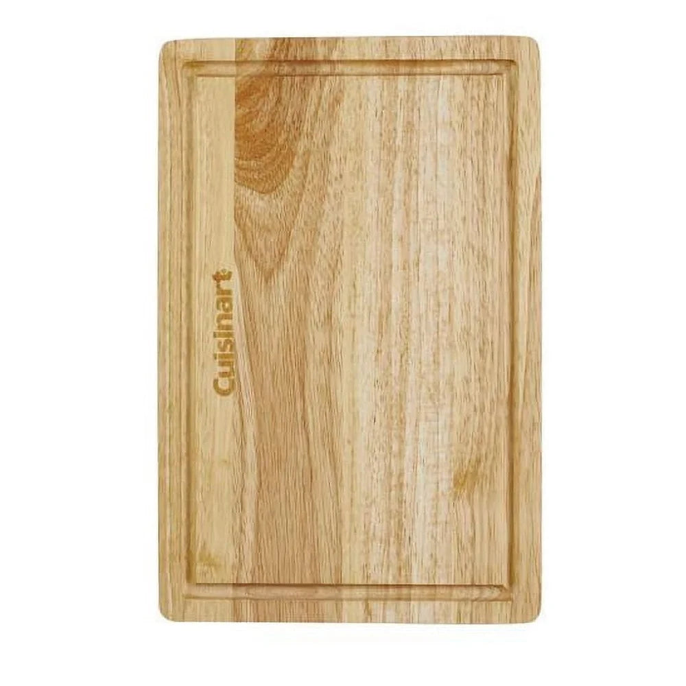 12.5 inch rubberwood cutting board durable wooden chopping kitchen utility versatile serving rectangular hardwood