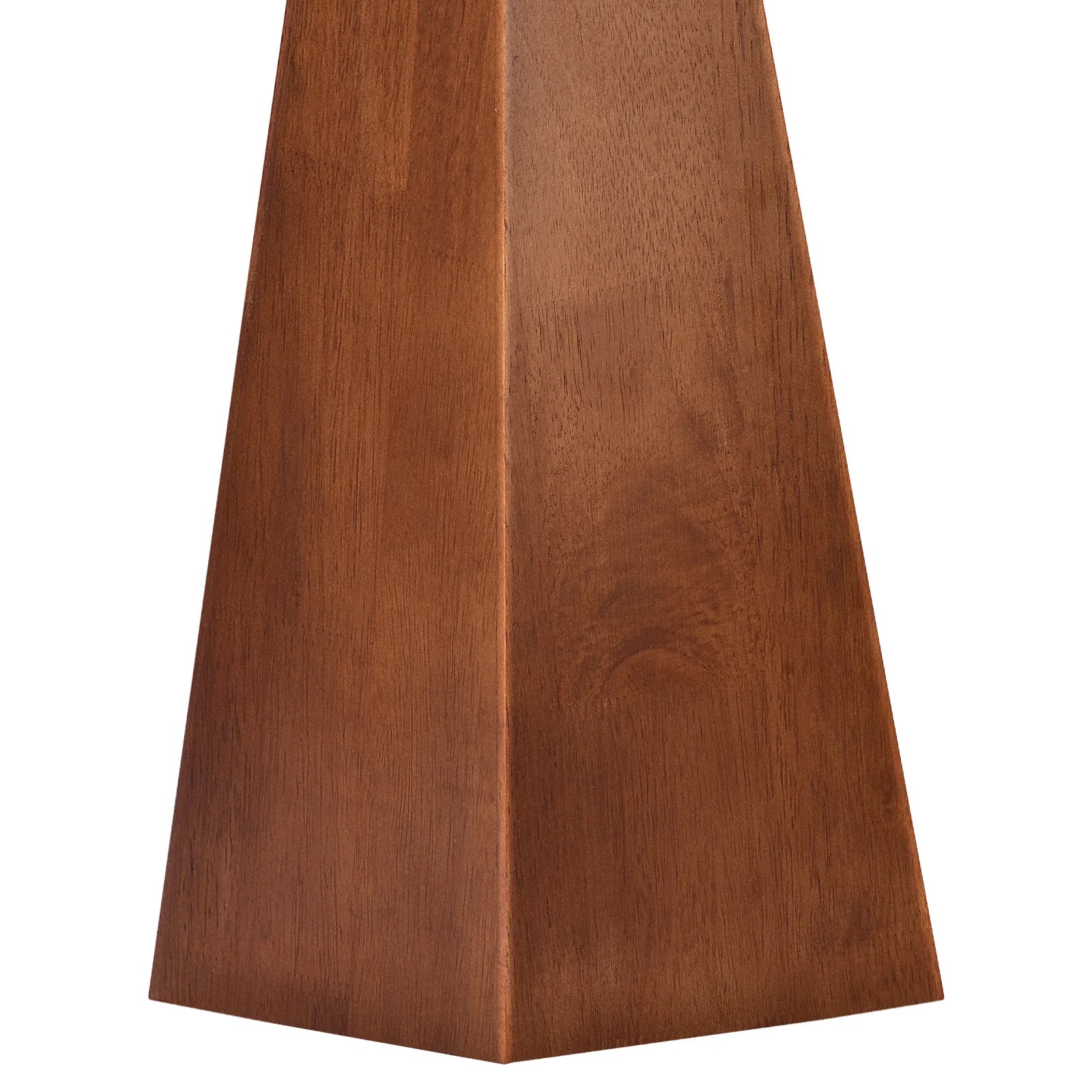 29’’ large wood table lamp with beige linen shade mid century modern walnut desk for living room bedroom home office