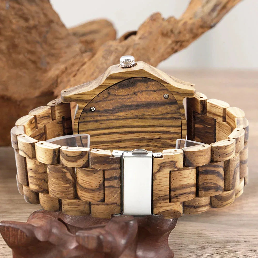 2025 new men’s wooden hollow mechanical watch triangle unique design fashionable business fashion accessory - wood watch