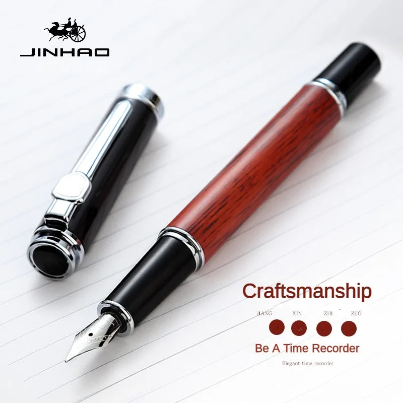 jinhao-8802-wooden-fountain-pen-ef-f-m-nib-luxury-wood-ink-pens-business-gifts-writing-office-school-supplies-stationery