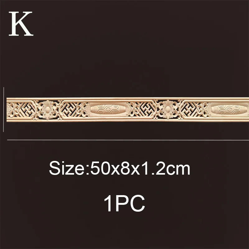 Decorative wood molding wood carved corner onlay applique frame cabinet home decor figurines wall art furniture