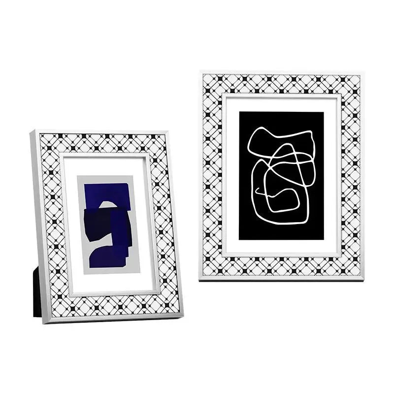 Modern nordic luxury solid wood picture frame - 6 inch 7 10 photo decorative tabletop display home decor - q