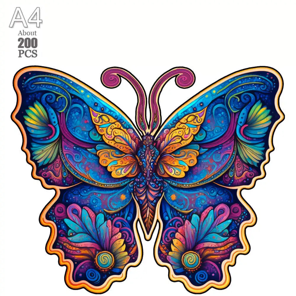 Lovely cat wood jigsaws creative games brain twister holiday gifts wooden animal puzzle kids adults high-quality diy