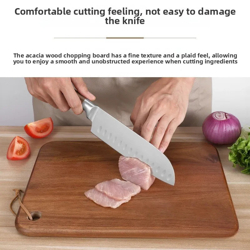 Solid wood cutting board antibacterial and mildew-proof complementary food chopping kitchen household