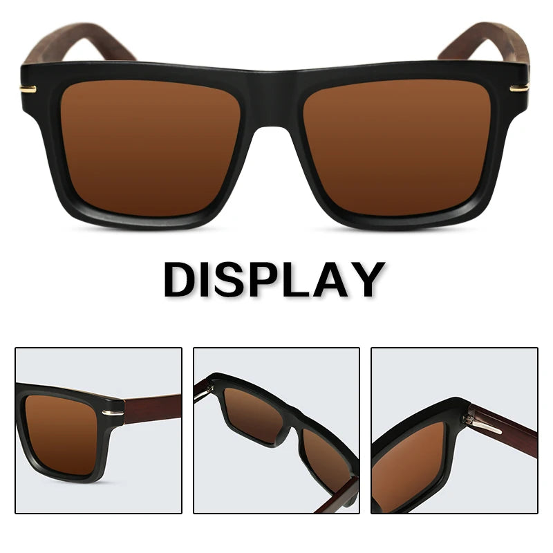 Wood sun glasses man natural wooden sunglasses women eyeglasses polarizing uv protection eyewear oi9909