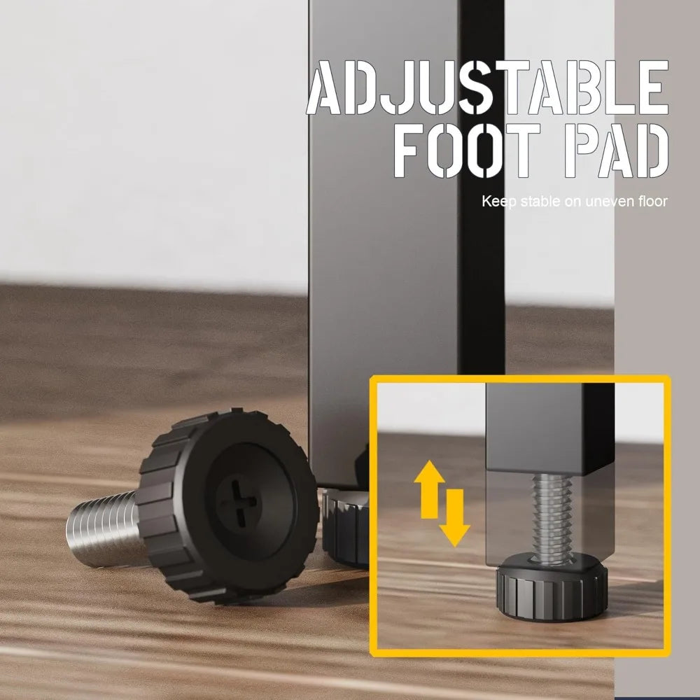 Large industrial-style tall bookshelf with storage cabinet & open shelves