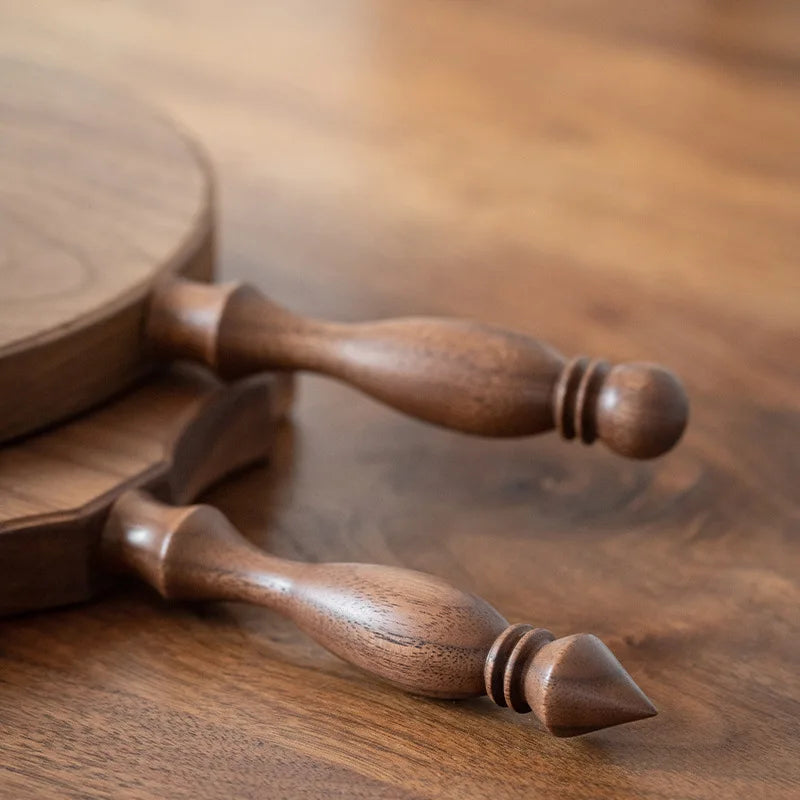 Walnut cutting board french vintage solid wood bread dessert fruit steak double sided deli kitchen utensils