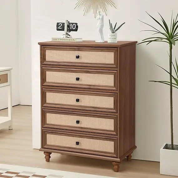 6 drawer dresser for bedroom mid century modern wide wood rustic chest of drawers wooden storage organizer dressers