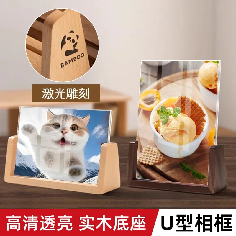 Walnut/beech photo frame 10x15 15x20 20x25cm home decoration wood pictures for party decor commemorative gifts