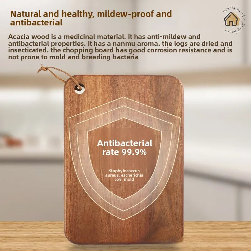 Solid wood cutting board antibacterial and mildew-proof complementary food chopping kitchen household
