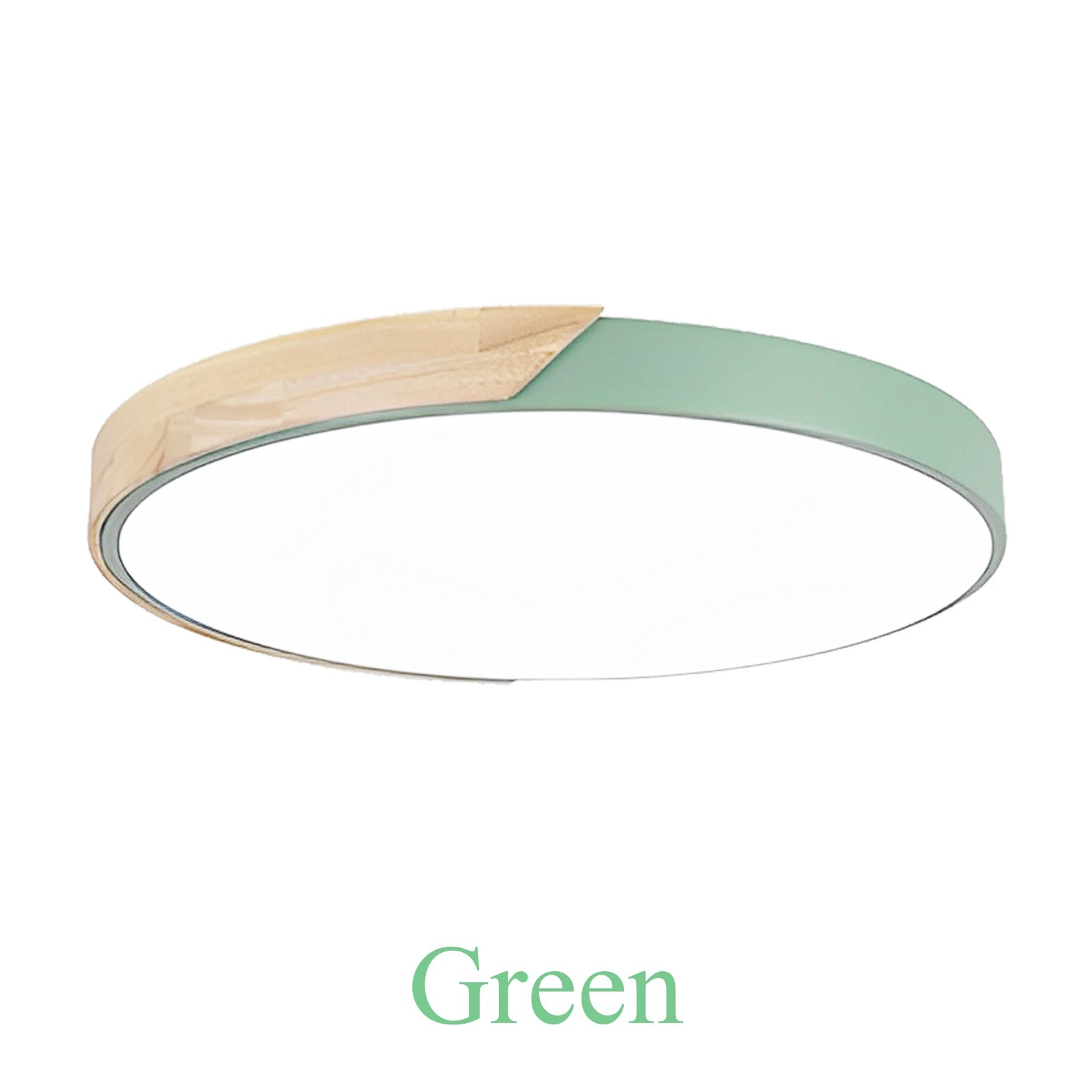 Led ceiling light 12w modern round macaron wooden lamp indoor bedroom living room lighting fixture surface mount