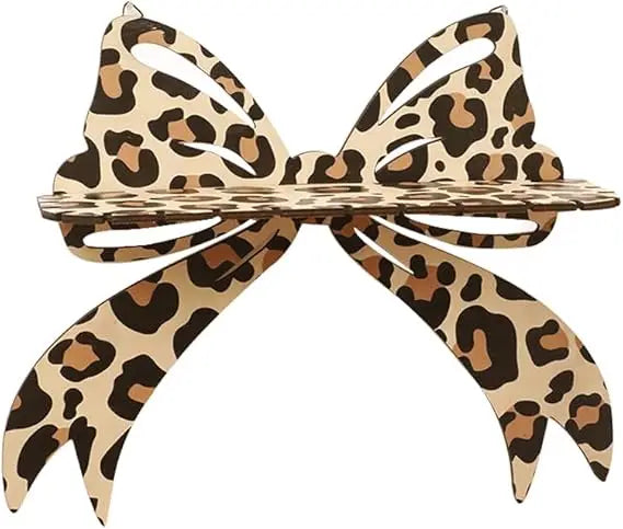 Butterfly heart crystal shelf decor bow display wooden wall floating shelves leopard 1pcs for stone essential - united
