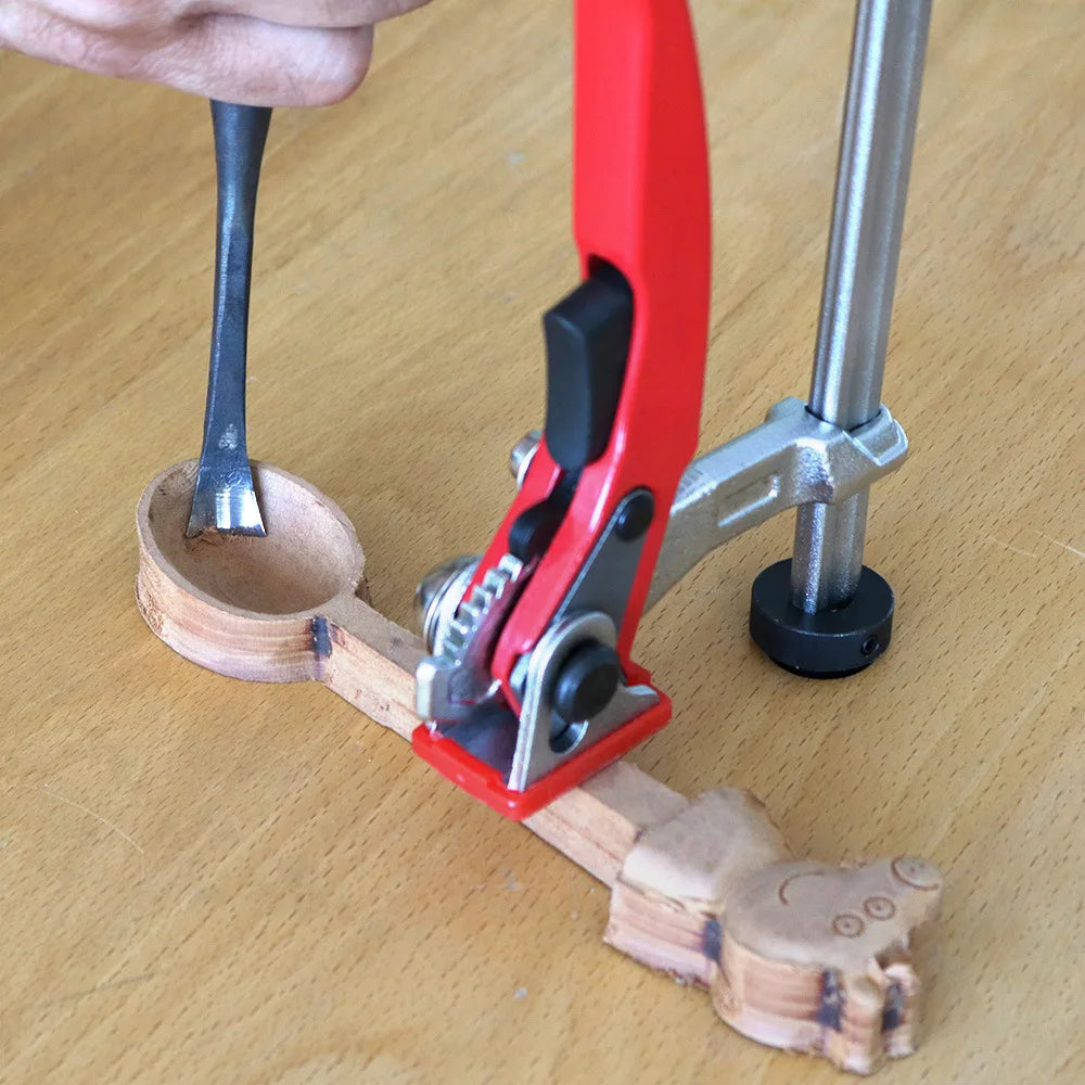 Enjoywood 19mm/20mm woodworking workbench fixing clips mft table quick ratchet bench dog hold down clamp clip 160*60mm