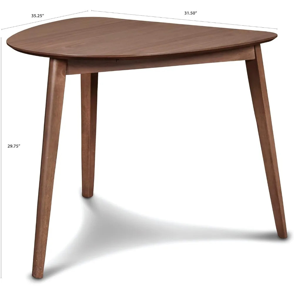 Oscar wood corner table walnut