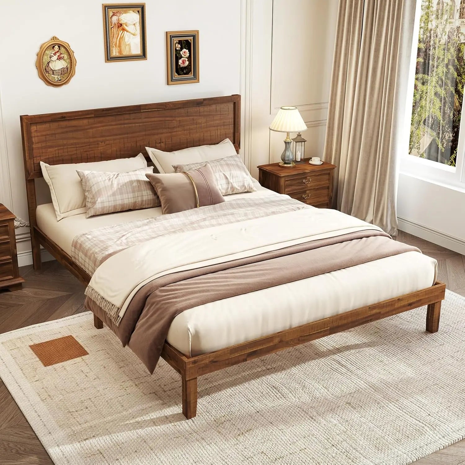 wood-queen-bed-frame-with-headboard-mid-century-modern-platform-bed-queen-size-with-solid-wood-legs-wooden-slat-support