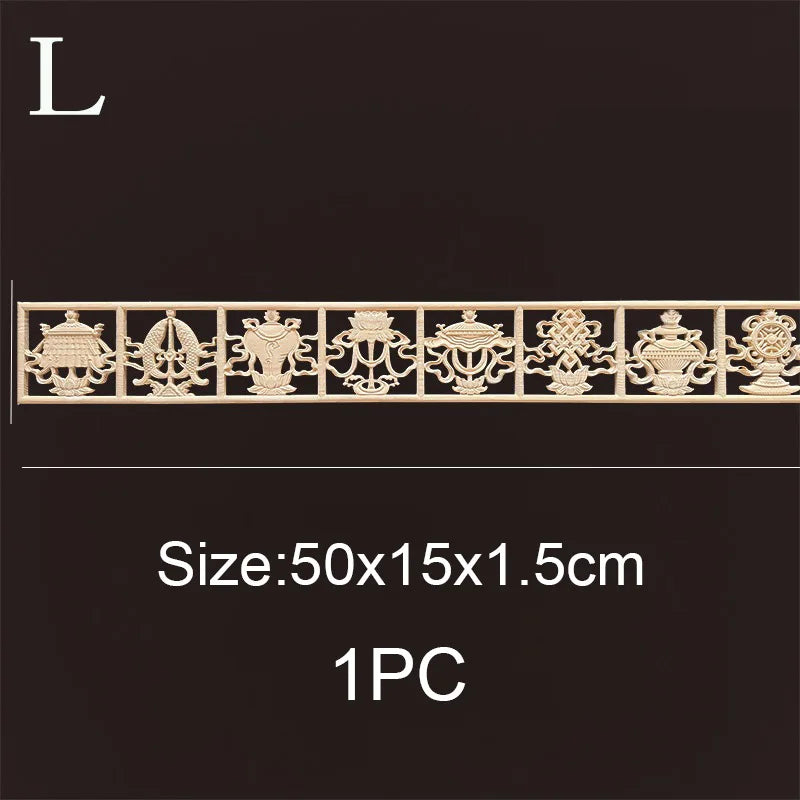 Decorative wood molding wood carved corner onlay applique frame cabinet home decor figurines wall art furniture