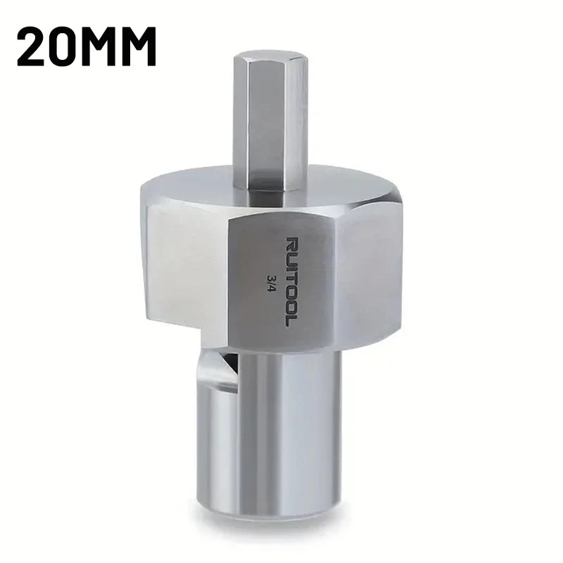 Enjoywood woodworking chamfer tool for 19mm/20mm dog holes polished finish t10 alloy blade stainless steel 9mm hex