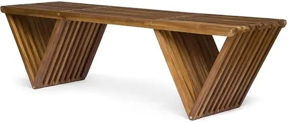 Christopher knight home esme outdoor acacia wood bench teak finish - united states / standard