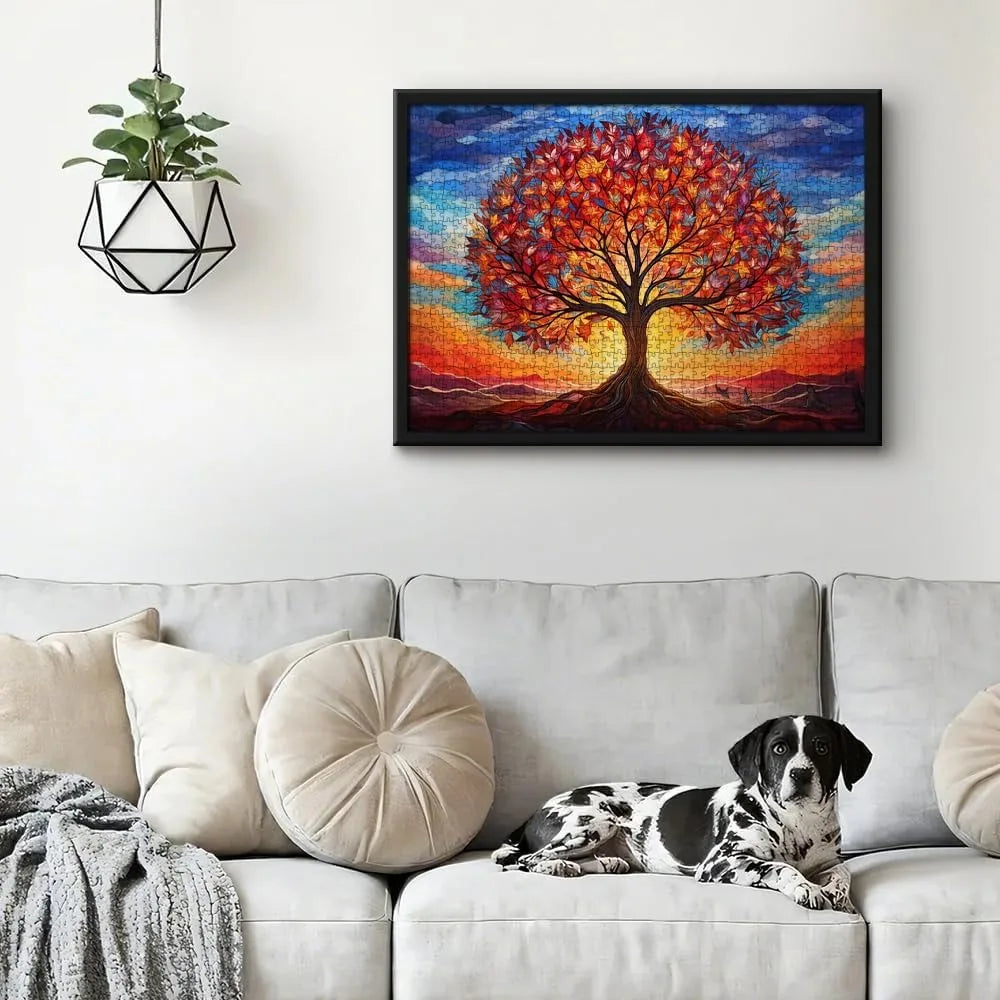 Adults wooden puzzles tree of life jigsaw puzzle relaxing challenge premium quality perfect holiday gift for family