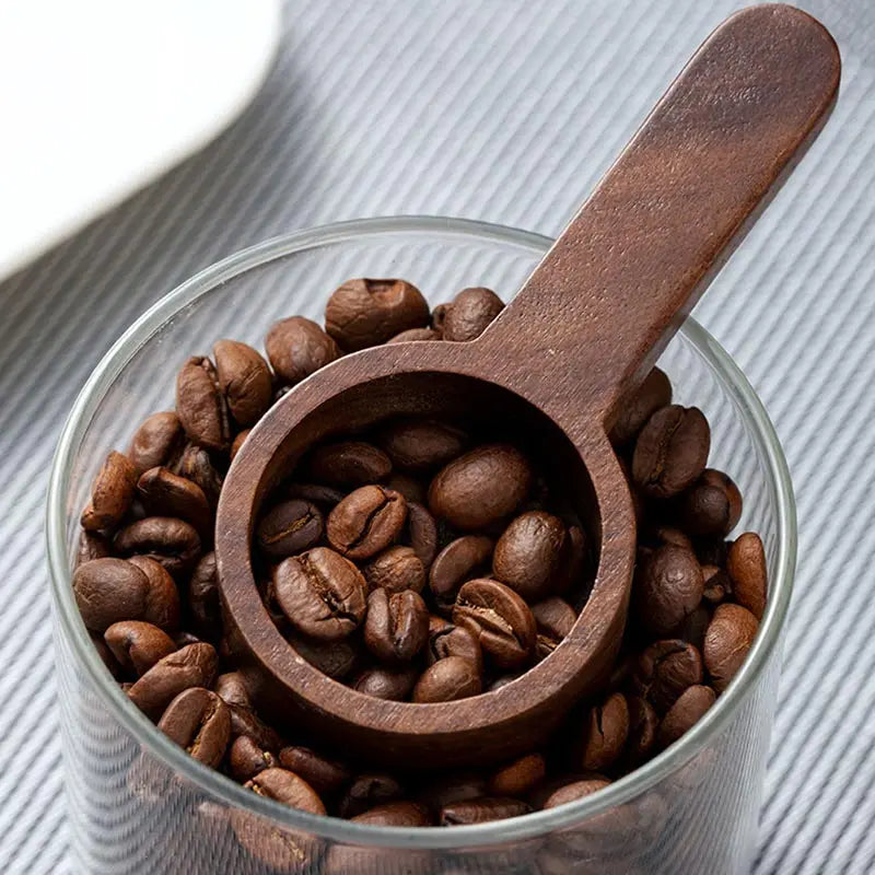 Black walnut coffee measuring spoon,solid wood spoon,several spoons,coffee milk powder quantitative spoon,gram spoon