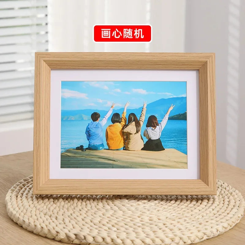 Nordic wooden photo frame minimalist a3 a4 for pictures wall bedroom living room ornament christmas gift home decor