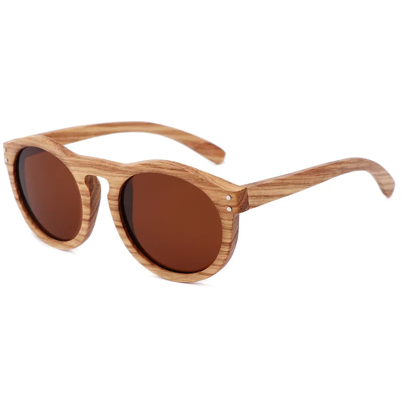2023 new 100% real zebra wood sun glasses women round wooden sunglasses uv400 fashion sunglass sport driving oculos
