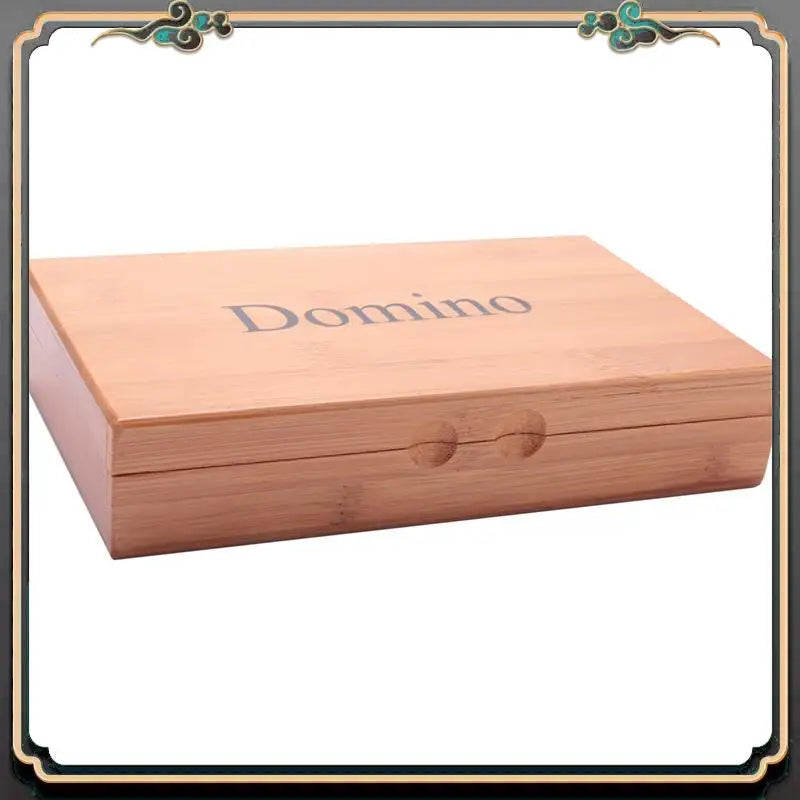 Premium 56pcs/set domino board games toys travel funny table game kid children educational for gifts - brown ivory