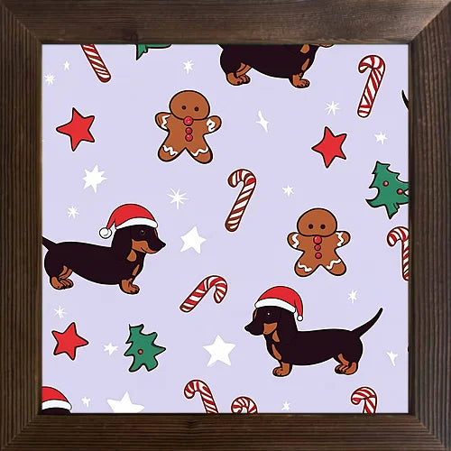 Available home classroom holiday decoration of cartoon animals cool picture case wooden frame oil painting - united