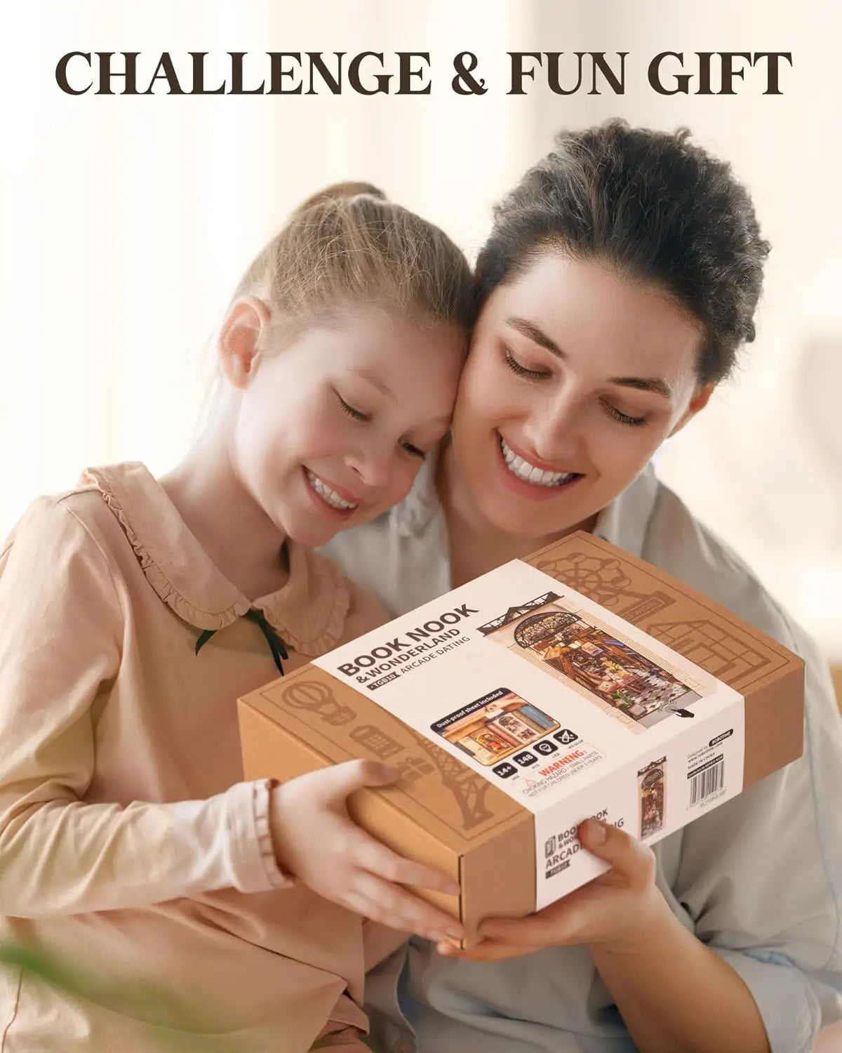 Robotime arcade dating booknook with dust cover diy miniature dolls house kit 3d wooden puzzle bookend bookshelf decor