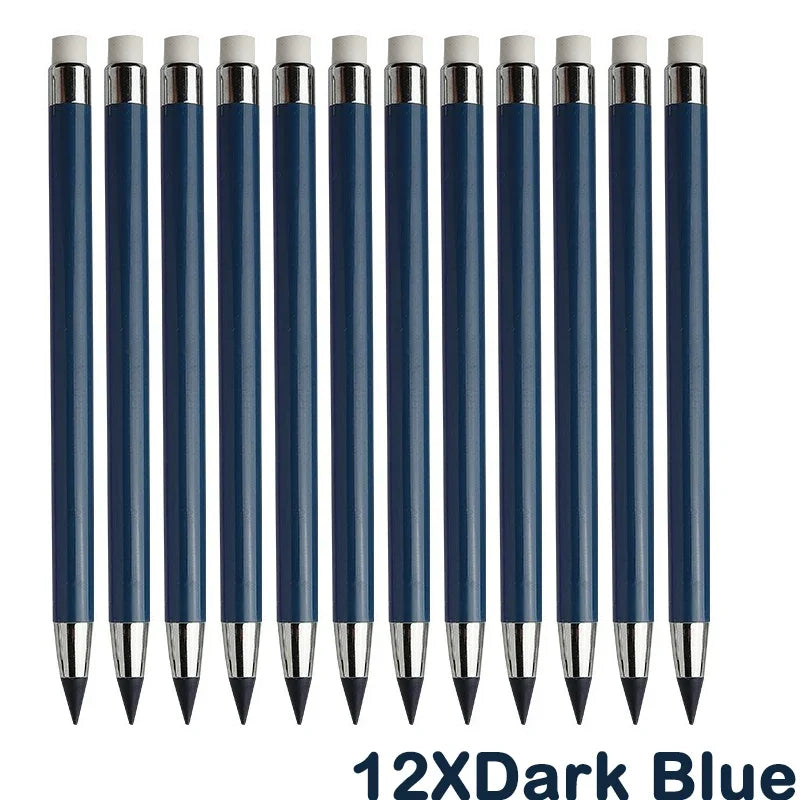 12 colors unlimited writing color pencil no ink novelty eternal pencils pen art painting school office supplies